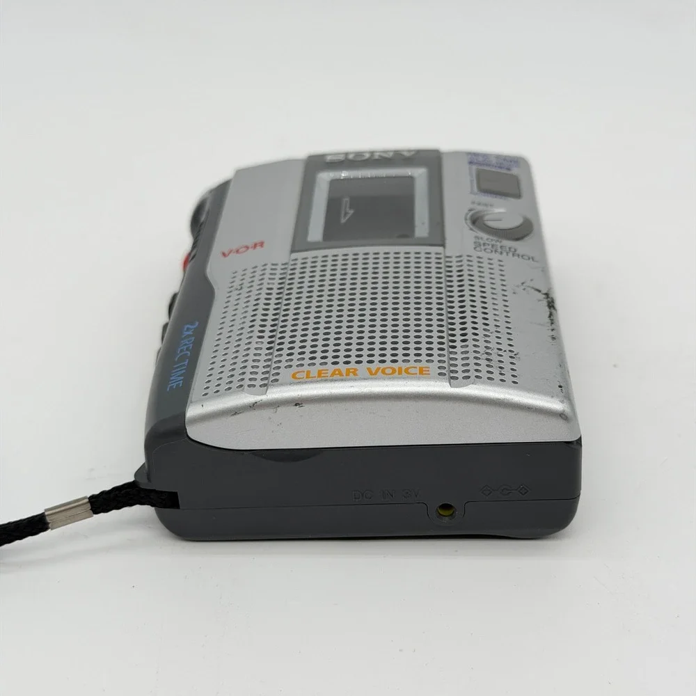 Sony TCM-200DV Cassette Handheld Voice Recorder Silver VOR Parts Doesn't Spin